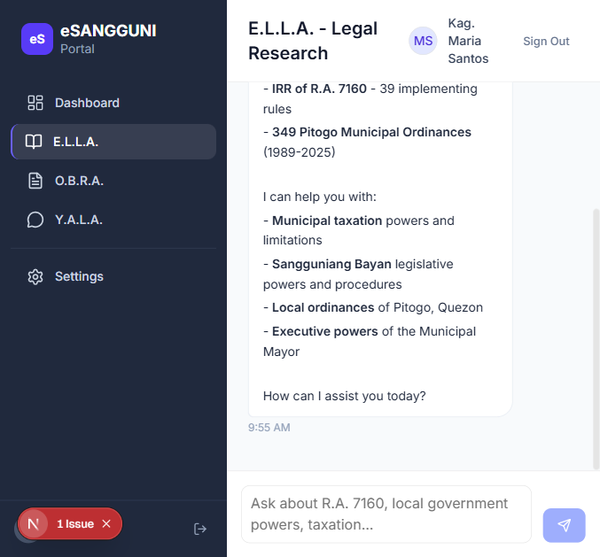 E.L.L.A. Chat
