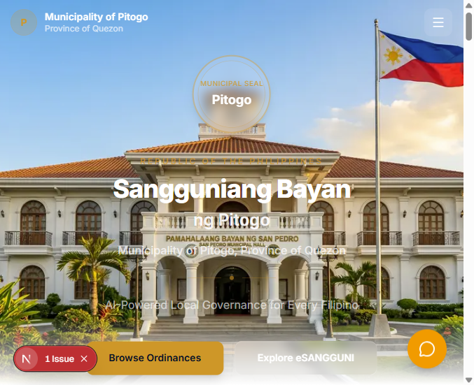 Pitogo Landing Page